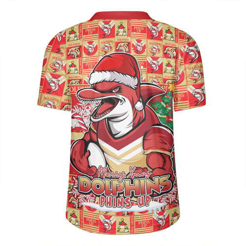 Redcliffe Dolphins Rugby Jersey Merry Ugly Christmas Comic Style Redcliffe Dolphins Rugby Jersey Merry Ugly Christmas Comic Style