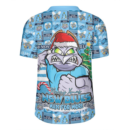 New South Wales Blues Rugby Jersey Merry Ugly Christmas Comic Style New South Wales Blues Rugby Jersey Merry Ugly Christmas Comic Style