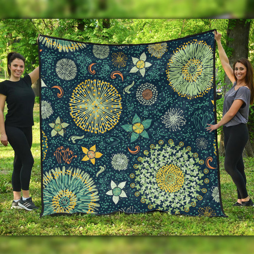 Australia Quilt Australian Colorful Flowers Background Australia Quilt Australian Colorful Flowers Background