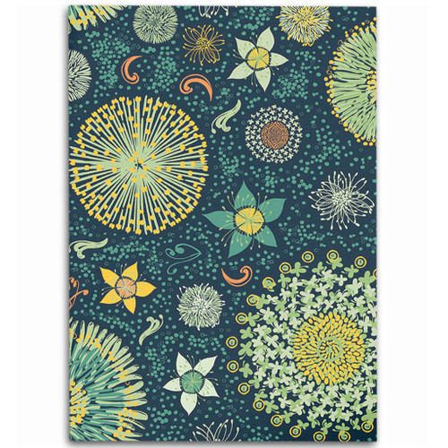 Australia Area Rug Australian colorful flowers background