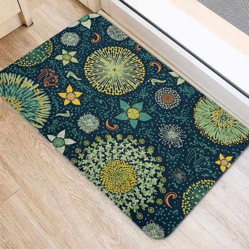 Australia Doormat Australian Colorful Flowers Background Australia Doormat Australian Colorful Flowers Background