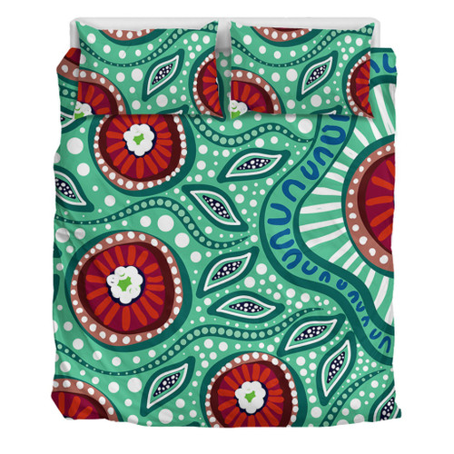 Australia Bedding Set Aboriginal Dot Painting Artwork Australia Bedding Set Aboriginal Dot Painting Artwork