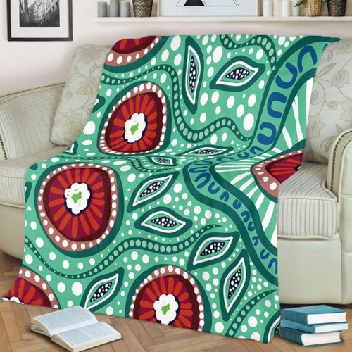 Australia Blanket Aboriginal Dot Painting Artwork Australia Blanket Aboriginal Dot Painting Artwork