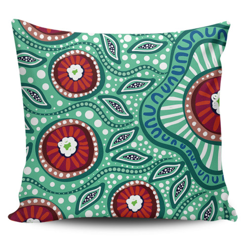 Australia Pillow Cases Aboriginal Dot Painting Artwork