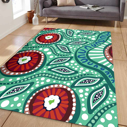 Australia Area Rug Aboriginal Dot Painting Artwork Australia Area Rug Aboriginal Dot Painting Artwork