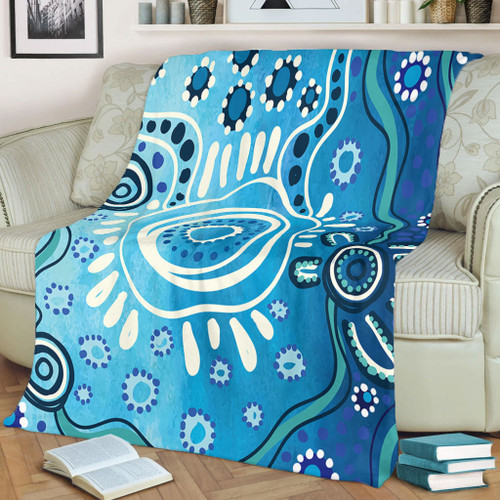 Australia Blanket Traditional Aboriginal Dot Art Australia Blanket Traditional Aboriginal Dot Art