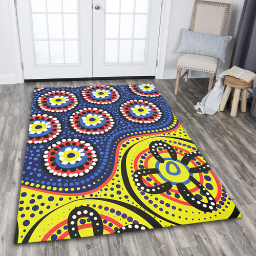 Australia Area Rug A Bright And Colorful Background With Aboriginal Inspired Dot Art Australia Area Rug A Bright And Colorful Background With Aboriginal Inspired Dot Art