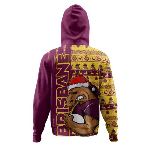 Brisbane Broncos Hoodie Merry Ugly Xmas Nordic Pattern Style Brisbane Broncos Hoodie Merry Ugly Xmas Nordic Pattern Style