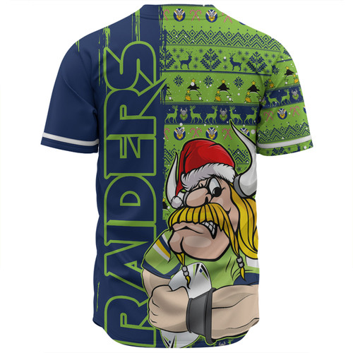 Canberra Raiders Baseball Shirt Merry Ugly Xmas Nordic Pattern Style Canberra Raiders Baseball Shirt Merry Ugly Xmas Nordic Pattern Style