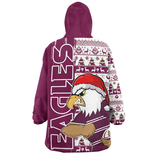 Manly Warringah Sea Eagles Snug Hoodie Merry Ugly Xmas Nordic Pattern Style Manly Warringah Sea Eagles Snug Hoodie Merry Ugly Xmas Nordic Pattern Style
