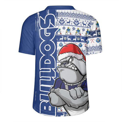 Canterbury-Bankstown Bulldogs Rugby Jersey Merry Ugly Xmas Nordic Pattern Style