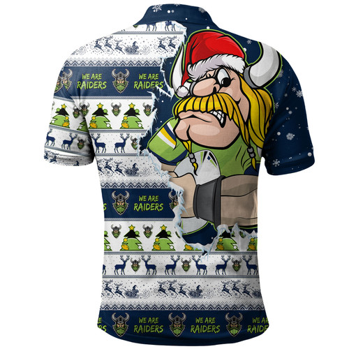 Canberra Raiders Polo Shirt Merry Ugly Christmas Our Beloved Team Scratch Style Canberra Raiders Polo Shirt Merry Ugly Christmas Our Beloved Team Scratch Style