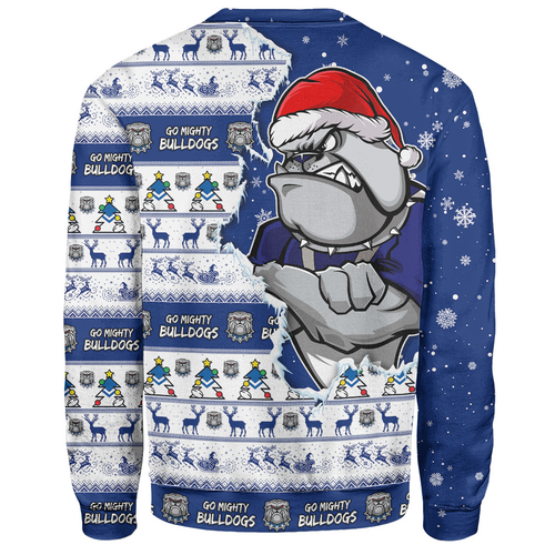 Canterbury-Bankstown Bulldogs Sweatshirt Merry Christmas Our Beloved Team Scratch Style Canterbury-Bankstown Bulldogs Sweatshirt Merry Christmas Our Beloved Team Scratch Style