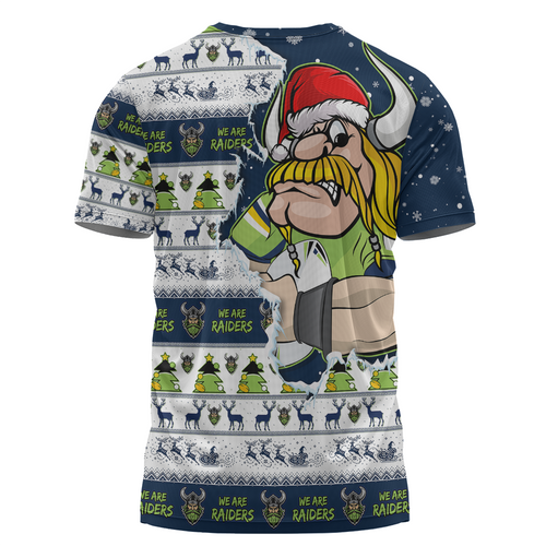 Canberra Raiders T-Shirt Merry Christmas Our Beloved Team Scratch Style Canberra Raiders T-Shirt Merry Christmas Our Beloved Team Scratch Style