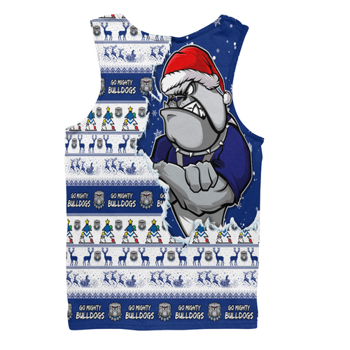 Canterbury-Bankstown Bulldogs Men Singlet Merry Ugly Christmas Our Beloved Team Scratch Style Canterbury-Bankstown Bulldogs Men Singlet Merry Ugly Christmas Our Beloved Team Scratch Style