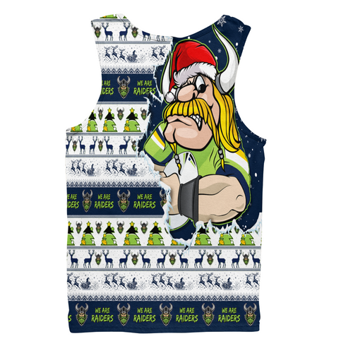 Canberra Raiders Men Singlet Merry Ugly Christmas Our Beloved Team Scratch Style Canberra Raiders Men Singlet Merry Ugly Christmas Our Beloved Team Scratch Style