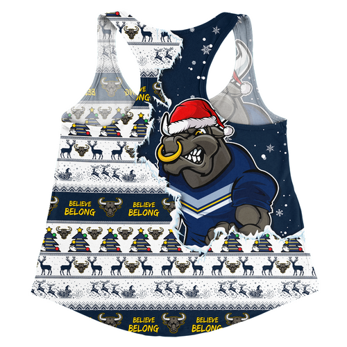 North Queensland Cowboys Women Racerback Singlet Merry Ugly Christmas Our Beloved Team Scratch Style North Queensland Cowboys Women Racerback Singlet Merry Ugly Christmas Our Beloved Team Scratch Style