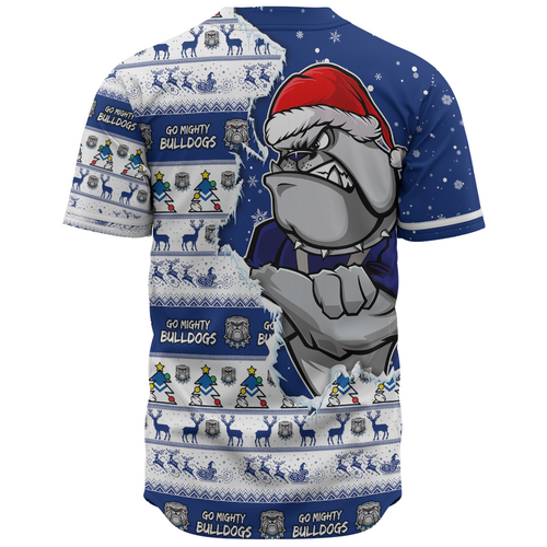 Canterbury-Bankstown Bulldogs Baseball Shirt Merry Ugly Christmas Our Beloved Team Scratch Style Canterbury-Bankstown Bulldogs Baseball Shirt Merry Ugly Christmas Our Beloved Team Scratch Style
