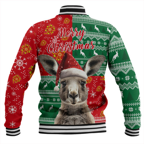 Australia Baseball Jacket Aboriginal Dot With Kangaroo Santa Hat Designs Australia Baseball Jacket Aboriginal Dot With Kangaroo Santa Hat Designs