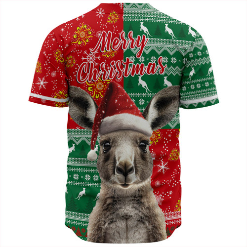 Australia Baseball Shirt Aboriginal Dot With Kangaroo Santa Hat Designs Australia Baseball Shirt Aboriginal Dot With Kangaroo Santa Hat Designs