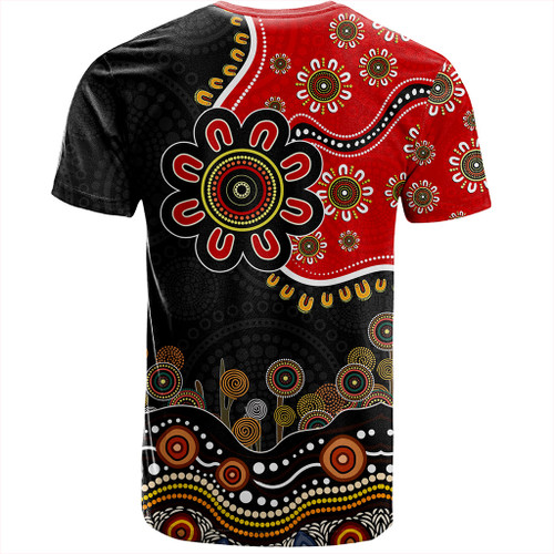 Australia T-Shirt Aboriginal Dot Art In My Heart Australia T-Shirt Aboriginal Dot Art In My Heart