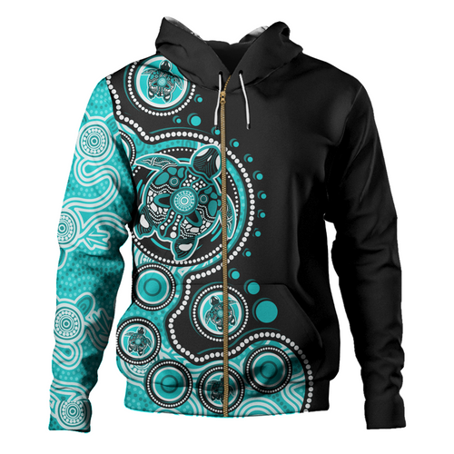 Australia Hoodie Indigenous Turtle Aboriginal Dot Art Australia Hoodie Indigenous Turtle Aboriginal Dot Art