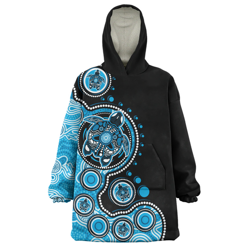 Australia Snug Hoodie Indigenous Turtle Aboriginal Dot Art Australia Snug Hoodie Indigenous Turtle Aboriginal Dot Art