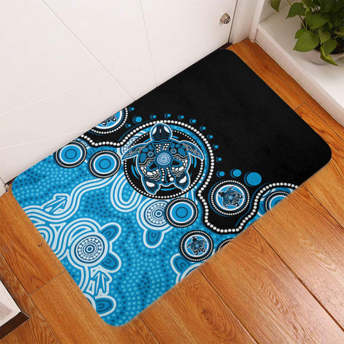 Australia Doormat Indigenous Turtle Aboriginal Dot Art Australia Doormat Indigenous Turtle Aboriginal Dot Art