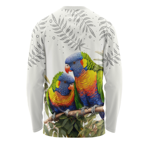 Australia Long Sleeve T-shirt Australia Rainbow Lorikeets Birds Art Inspired