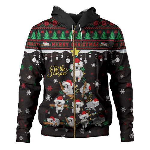 Australia Hoodie Merry Christmas Tis The Season Koala Edition Australia Hoodie Merry Christmas Tis The Season Koala Edition