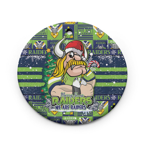 Canberra Raiders Ceramic Ornament Merry Ugly Christmas Comic Style Canberra Raiders Ceramic Ornament Merry Ugly Christmas Comic Style