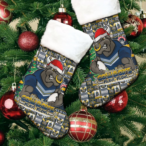 North Queensland Cowboys Christmas Stocking Merry Ugly Christmas Comic Style North Queensland Cowboys Christmas Stocking Merry Ugly Christmas Comic Style
