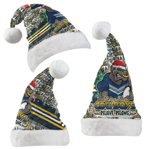 North Queensland Cowboys Christmas Hat Merry Ugly Christmas Comic Style North Queensland Cowboys Christmas Hat Merry Ugly Christmas Comic Style
