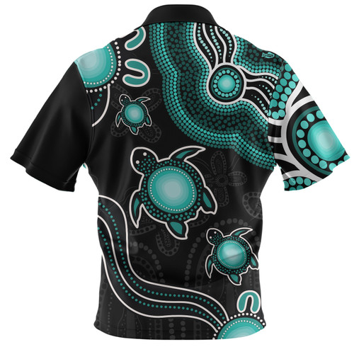 Australia Hawaiian Shirt Aboriginal Turtle Dreaming Journey Featuring Dot Art Australia Hawaiian Shirt Aboriginal Turtle Dreaming Journey Featuring Dot Art