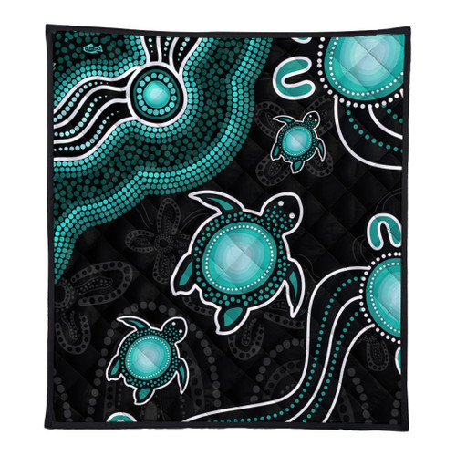 Australia Quilt Aboriginal Turtle Dreaming Journey Featuring Dot Art Australia Quilt Aboriginal Turtle Dreaming Journey Featuring Dot Art
