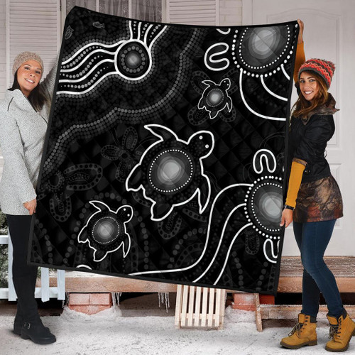 Australia Quilt Aboriginal Turtle Dreaming Journey Featuring Dot Art Australia Quilt Aboriginal Turtle Dreaming Journey Featuring Dot Art