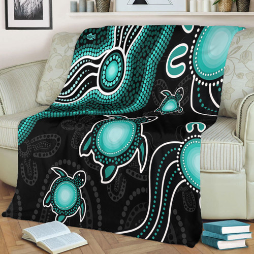 Australia Blanket Aboriginal Turtle Dreaming Journey Featuring Dot Art Australia Blanket Aboriginal Turtle Dreaming Journey Featuring Dot Art
