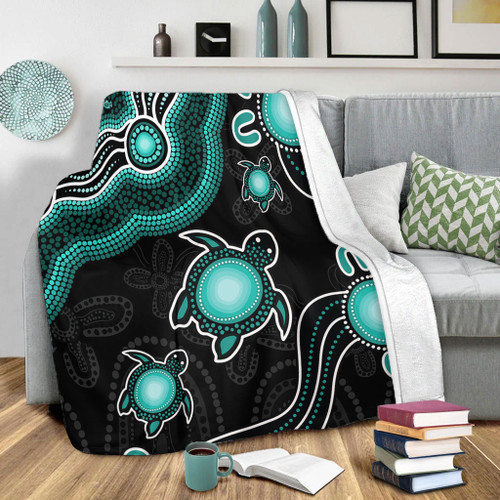 Australia Blanket Aboriginal Turtle Dreaming Journey Featuring Dot Art Australia Blanket Aboriginal Turtle Dreaming Journey Featuring Dot Art
