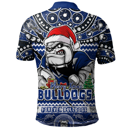 Canterbury-Bankstown Bulldogs Polo Shirt Aboriginal Xmas Special Ugly Christmas Style Canterbury-Bankstown Bulldogs Polo Shirt Aboriginal Xmas Special Ugly Christmas Style