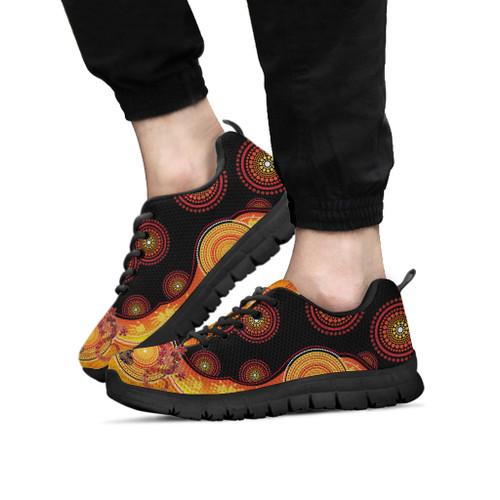 Australia Aboriginal Inspired Sneakers Couple Aboriginal Inspired Lizards Australia Aboriginal Inspired Sneakers Couple Aboriginal Inspired Lizards