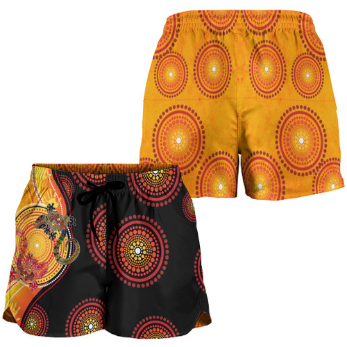 Australia Aboriginal Inspired Women Shorts Couple Aboriginal Inspired Lizards Australia Aboriginal Inspired Women Shorts Couple Aboriginal Inspired Lizards