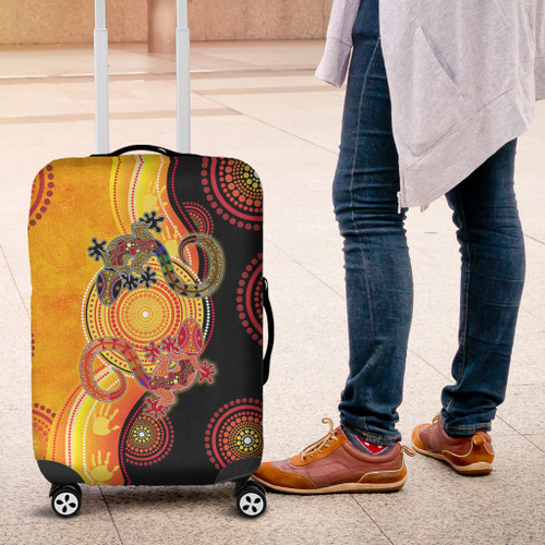 Australia Aboriginal Inspired Luggage Couple Aboriginal Inspired Lizards Australia Aboriginal Inspired Luggage Couple Aboriginal Inspired Lizards