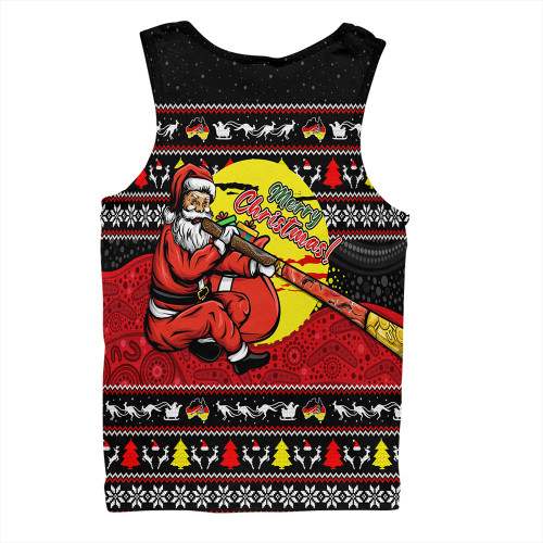 Australia Men Singlet Aboriginal Didgeridoo Santa Christmas Australia Men Singlet Aboriginal Didgeridoo Santa Christmas