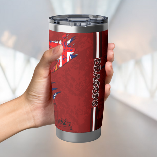St. George Illawarra Dragons Tumbler Happy Australia Day Flag Scratch Style St. George Illawarra Dragons Tumbler Happy Australia Day Flag Scratch Style