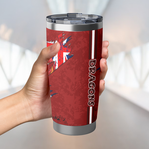 St. George Illawarra Dragons Tumbler Happy Australia Day Flag Scratch Style St. George Illawarra Dragons Tumbler Happy Australia Day Flag Scratch Style