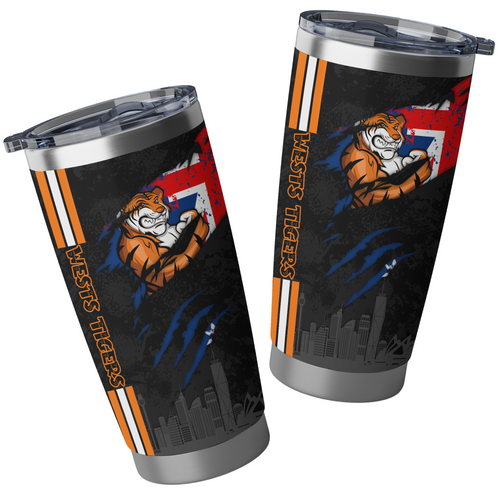 Wests Tigers Tumbler Happy Australia Day Flag Scratch Style Wests Tigers Tumbler Happy Australia Day Flag Scratch Style