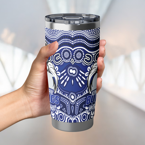 Canterbury-Bankstown Bulldogs Tumbler Aboriginal Inspired Tough Fan Rugby For Life Canterbury-Bankstown Bulldogs Tumbler Aboriginal Inspired Tough Fan Rugby For Life