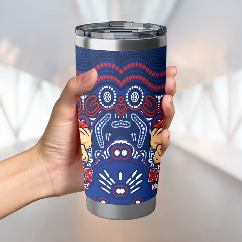 Newcastle Knights Tumbler Aboriginal Inspired Tough Fan Rugby For Life Newcastle Knights Tumbler Aboriginal Inspired Tough Fan Rugby For Life