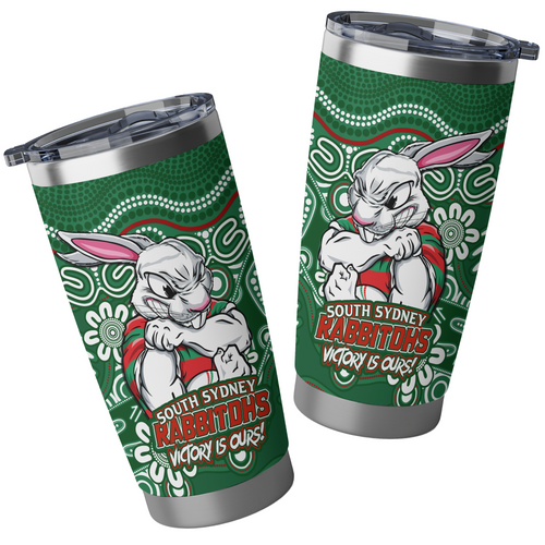 South Sydney Rabbitohs Tumbler Aboriginal Inspired Tough Fan Rugby For Life South Sydney Rabbitohs Tumbler Aboriginal Inspired Tough Fan Rugby For Life