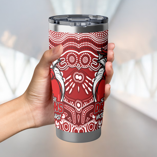 St. George Illawarra Dragons Tumbler Aboriginal Inspired Tough Fan Rugby For Life St. George Illawarra Dragons Tumbler Aboriginal Inspired Tough Fan Rugby For Life